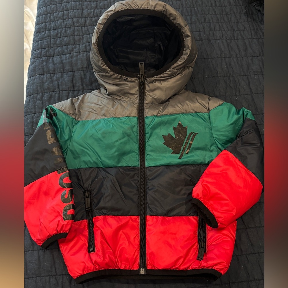 Colorblock Hooded Jacket dsquared2